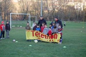 L'école du foot s'engage au Téléthon 2010 à Aguessac