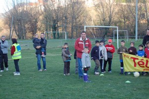 L'école du foot s'engage au Téléthon 2010 à Aguessac